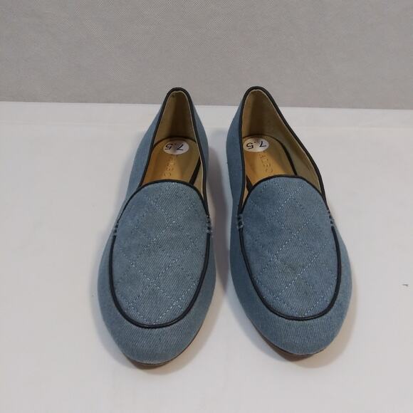 Talbots Ryan Denim Quilted Loafers Size 7.5 - Picture 2 of 10